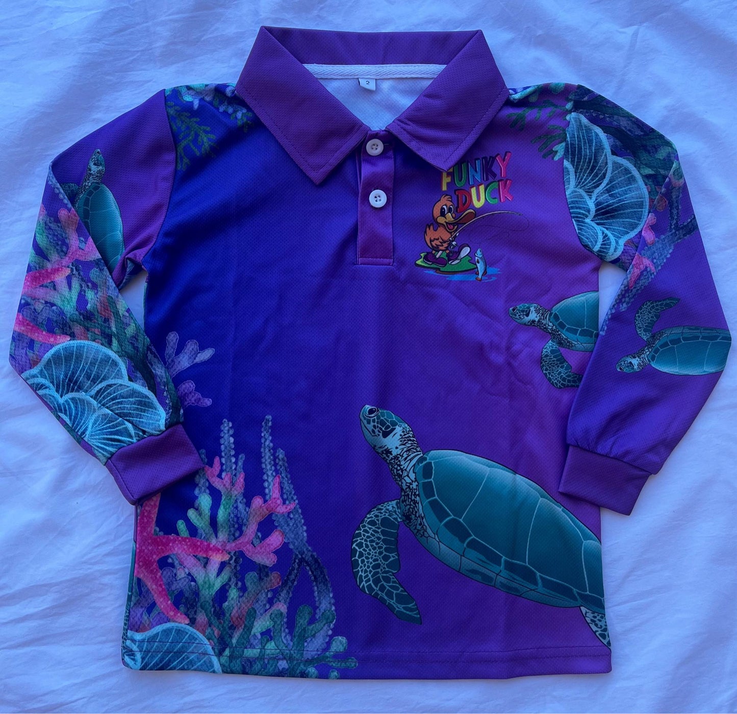 Turtle Kids Fishing Shirt